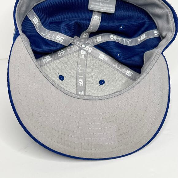 NEW ERA CHICAGO CUBS 2024 Batting Practice 59FIFTY Fitted Hat Blue Size 7(5/8) - Picture 8 of 9